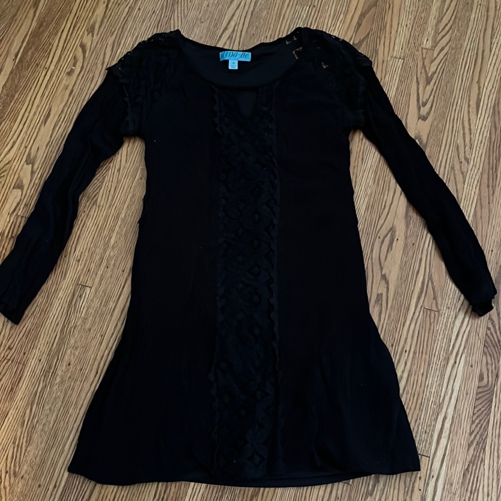 Black mini dress